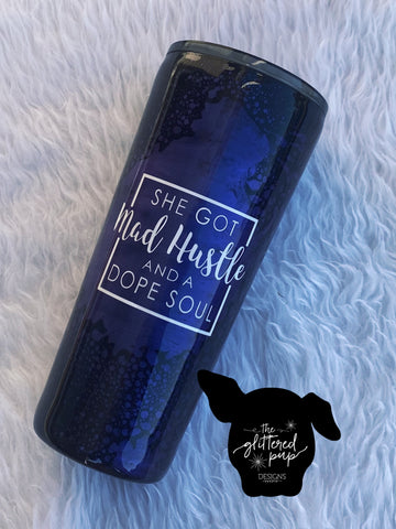 RTS {Mad Hustle Purple Power Wash} Tumbler