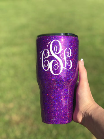 MTO {Solid Glitter} Tumbler