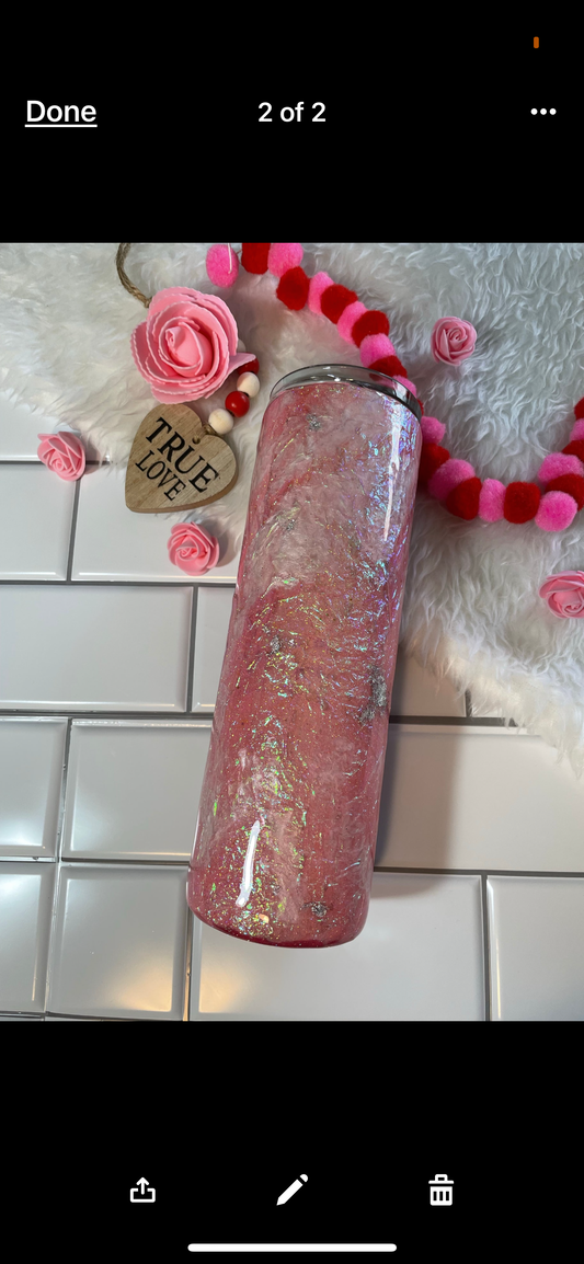 MTO {Pink opal 30oz} Tumbler