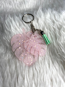 RTS {Pink Leaf} Keychain