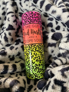 MTO {Neon Leopard Print} Tumbler