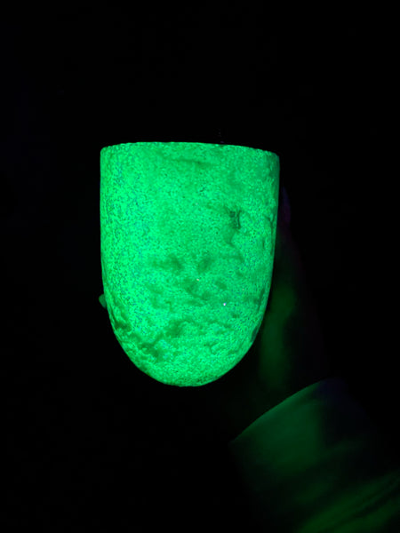 RTS {Green Glow} Wine Tumbler